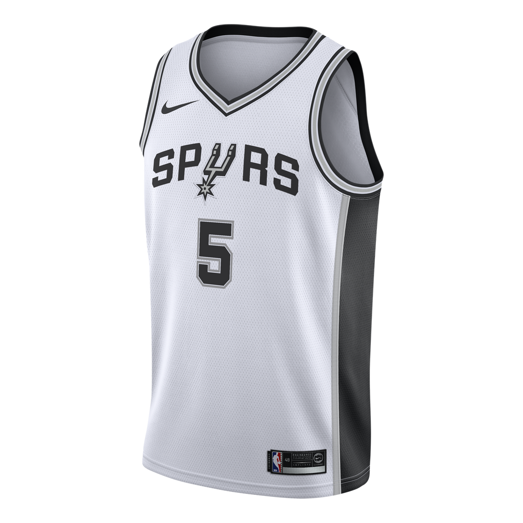 San Antonio Spurs NBA Nike Association Edition Swingman Jersey – White - Stephon Castle - Youth