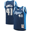 Dallas Mavericks NBA Men's Mitchell & Ness Dirk Nowitzki Navy 2011/12 Hardwood Classics Swingman Jersey