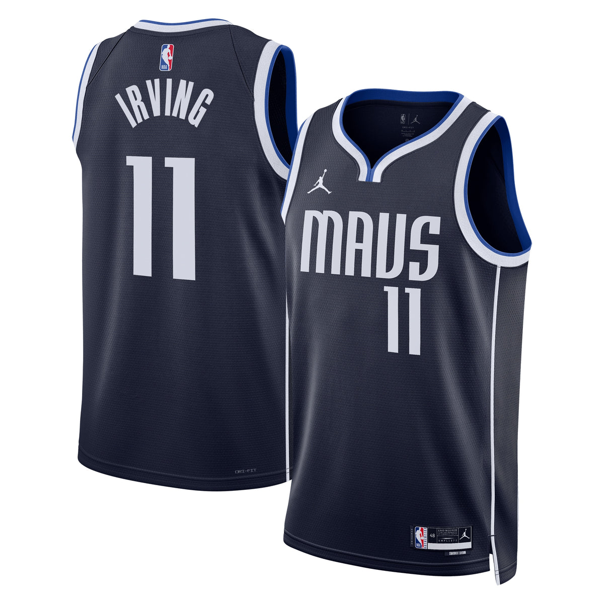 Dallas Mavericks NBA Jordan Statement Edition Swingman Jersey - Navy - Kyrie Irving - Unisex