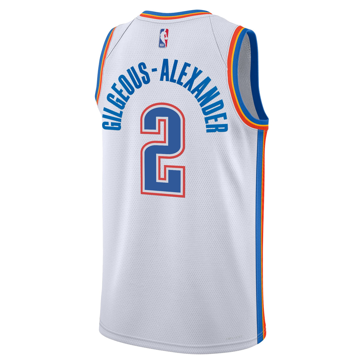 Oklahoma City Thunder NBA Nike Association Edition Swingman Jersey - White - Shai Gilgeous-Alexander - Youth