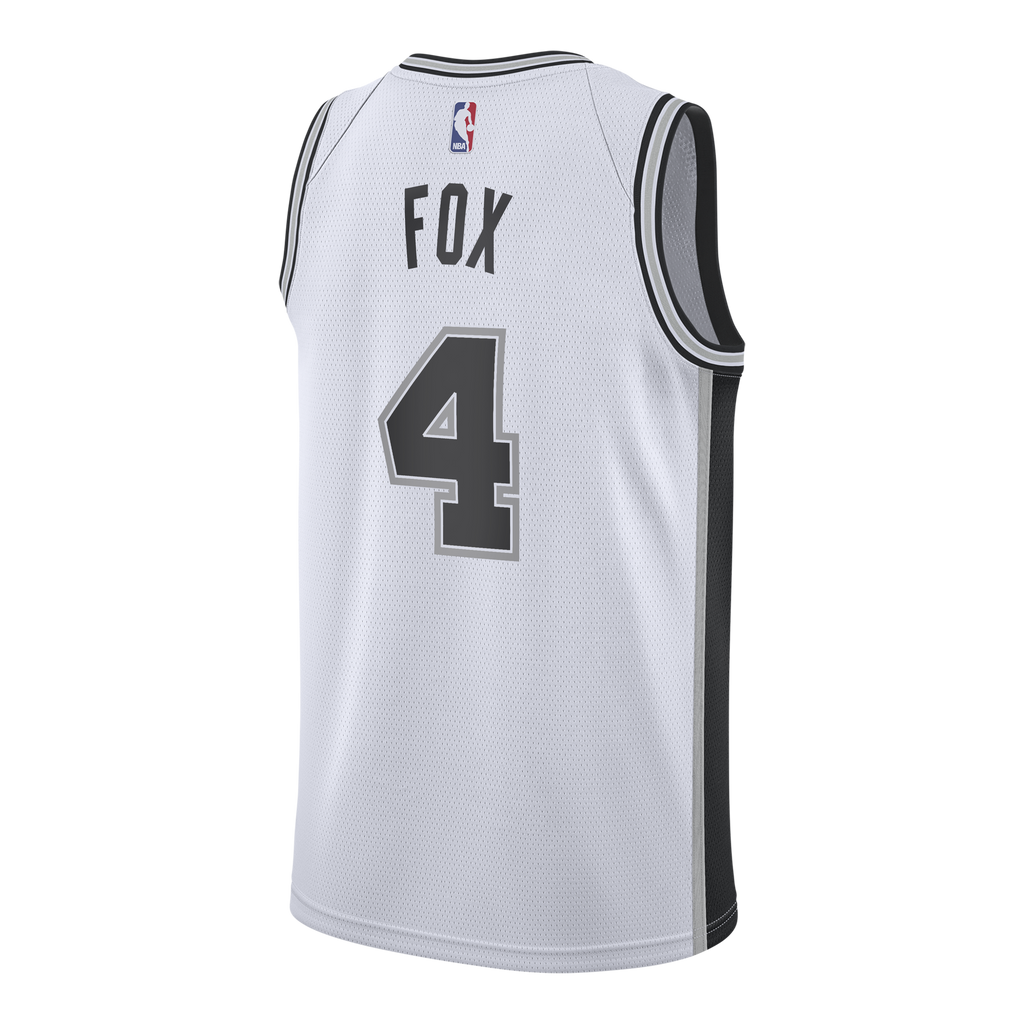 San Antonio Spurs NBA Nike Association Edition Swingman Jersey – White - De'Aaron Fox - Youth