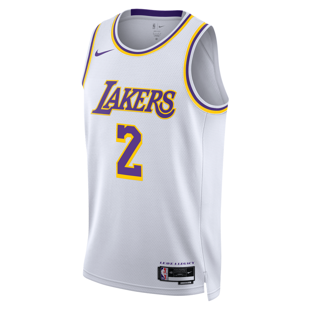 Los Angeles Lakers NBA Nike Association Edition Swingman Jersey - White - Jarred Vanderbilt - Unisex