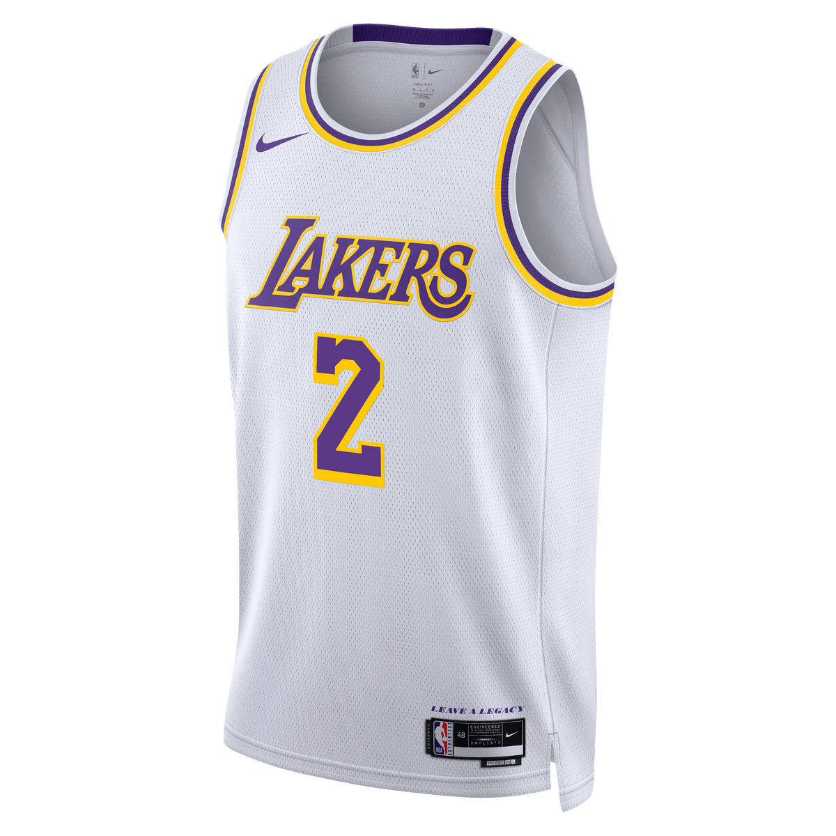 Los Angeles Lakers NBA Nike Association Edition Swingman Jersey - White - Jarred Vanderbilt - Unisex