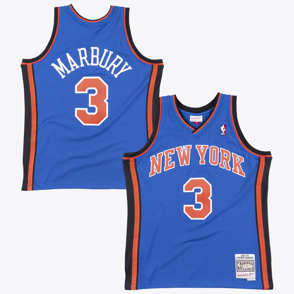 New York Knicks NBA Mitchell & Ness Stephon Marbury 2006 Swingman Authentic Jersey - Royal Blue