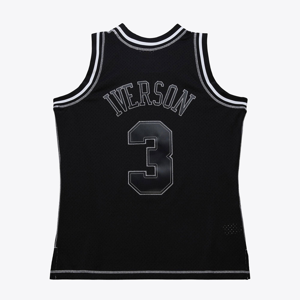 Philadelphia 76ers NBA Mitchell & Ness Allen Iverson 1996 Contrast 2K Swingman Jersey - Black