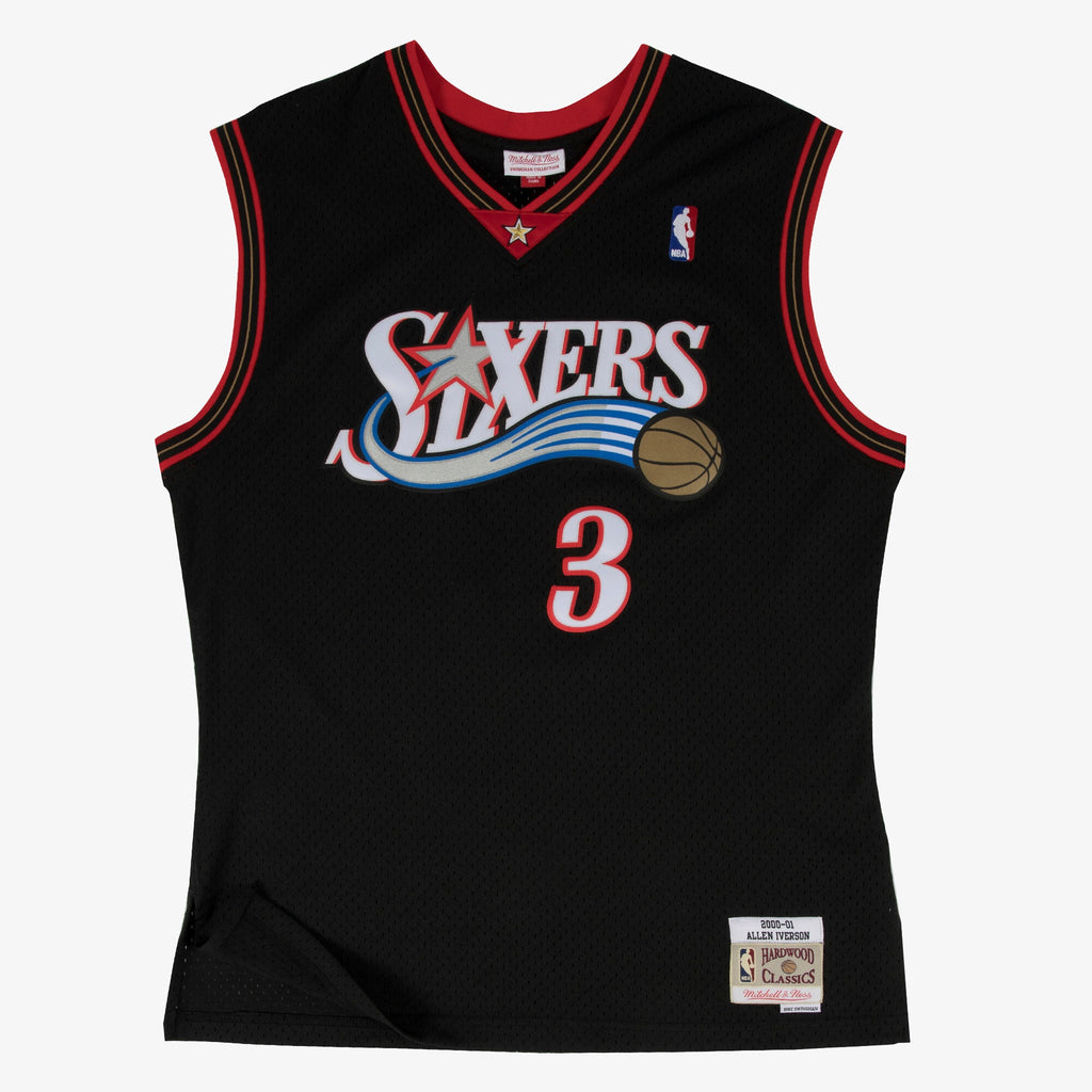 Philadelphia 76ers NBA Mitchell & Ness Swingman Jersey Road Allen Iverson 2000-01
