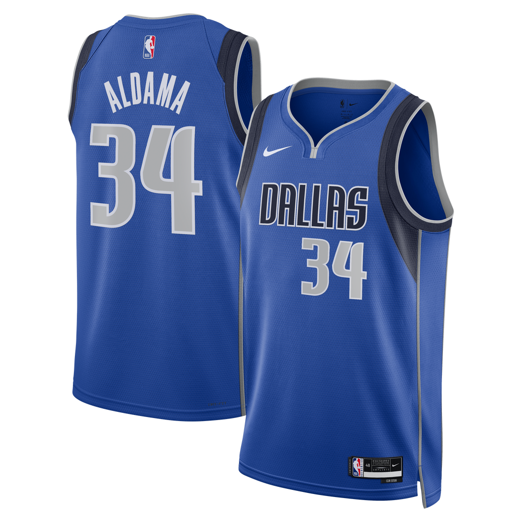 Dallas Mavericks NBA Nike Icon Edition Swingman Jersey - Blue - Santi Aldama - Unisex