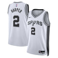 San Antonio Spurs NBA Nike Association Swingman Jersey 2025 First Round Draft Pick - White - Dylan Harper - Youth