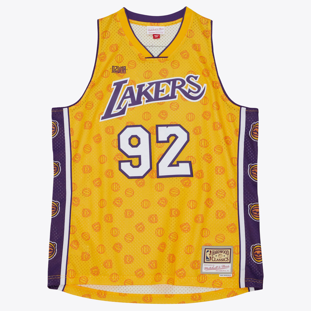 Los Angeles Lakers NBA Mitchell & Ness x Ozuna Swingman Jersey