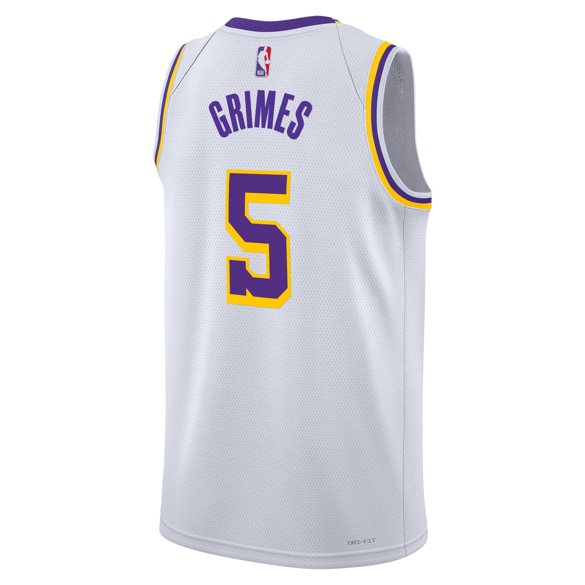 Los Angeles Lakers NBA Nike Association Edition Edition Swingman Jersey - White - Quentin Grimes - Unisex