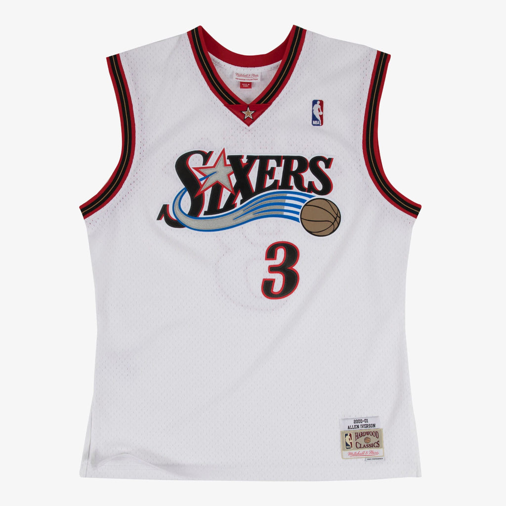 Philadelphia 76ers NBA Mitchell & Ness Swingman Jersey Home Allen Iverson 2000-01