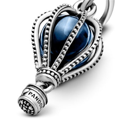 PANDORA Blue Hot Air Balloon Travel Charm Crystals Charms Bracelet Charm Jewelry Gift