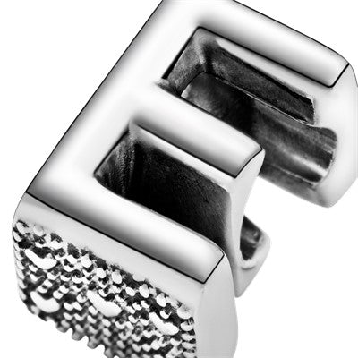 PANDORA Letter E Alphabet Charm Sterling Silver Charms Bracelet Charm Jewelry Gift