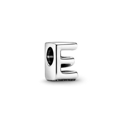 PANDORA Letter E Alphabet Charm Sterling Silver Charms Bracelet Charm Jewelry Gift