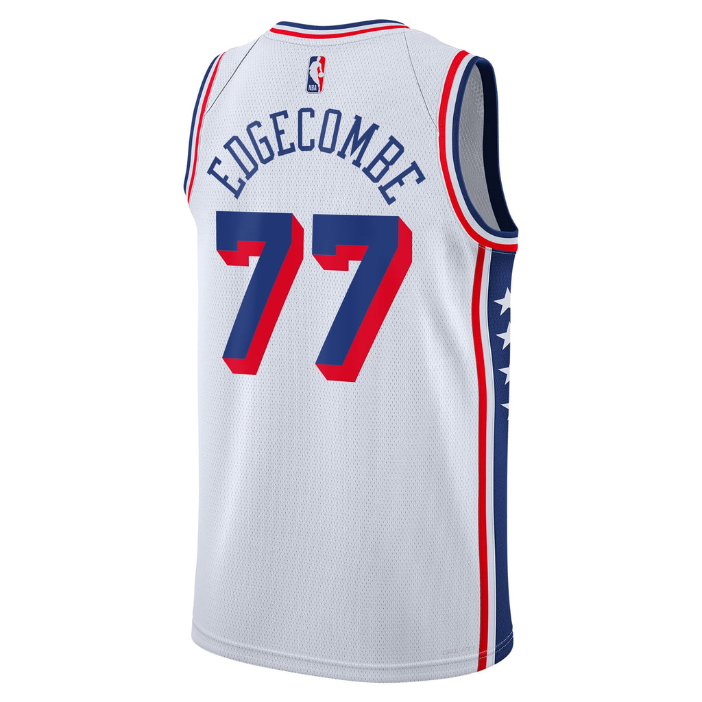 Philadelphia 76ers NBA Nike Association Edition Swingman Jersey - White - VJ Edgecombe - Youth