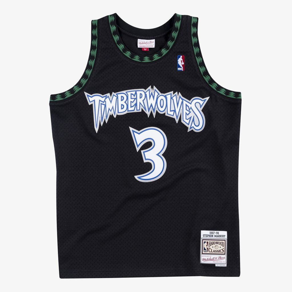 Minnesota Timberwolves NBA Mitchell & Ness Swingman Jersey Alternate Stephon Marbury 1997-98