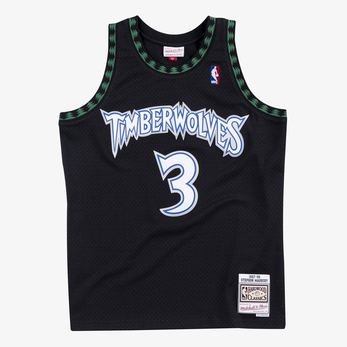 Minnesota Timberwolves NBA Mitchell & Ness Swingman Jersey Alternate Stephon Marbury 1997-98