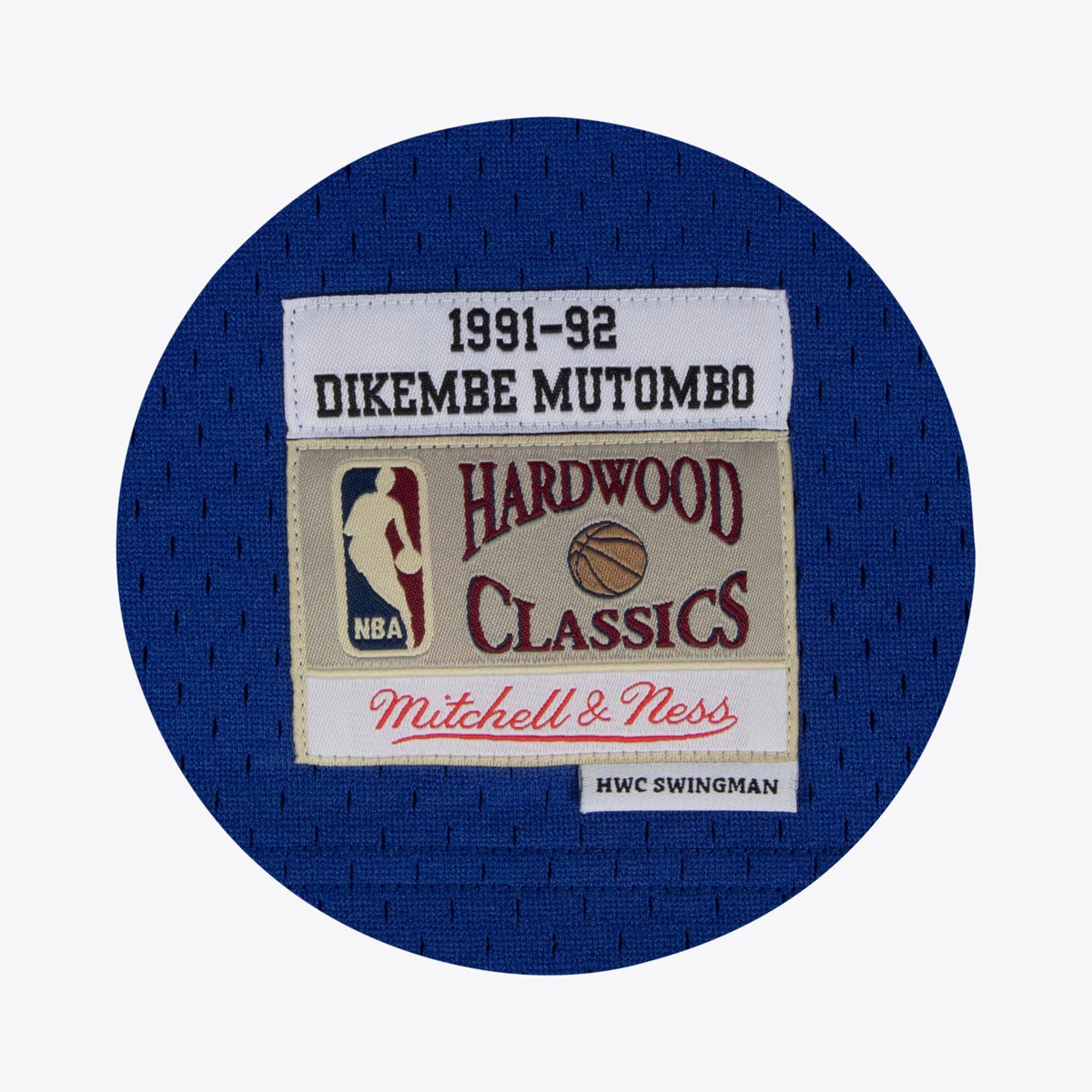 Denver Nuggets NBA Dikembe Mutombo 1991 Hardwood Classics Home Swingman Jersey By Mitchell & Ness - White - Men's