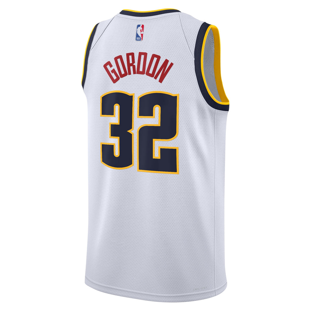 Denver Nuggets NBA Nike Association Swingman Jersey - White - Aaron Gordon - Youth