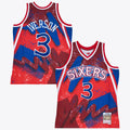 Philadelphia 76ers NBA Mitchell & Ness Allen Iverson 1996 Hyper Hoops Swingman Jersey - Scarlet