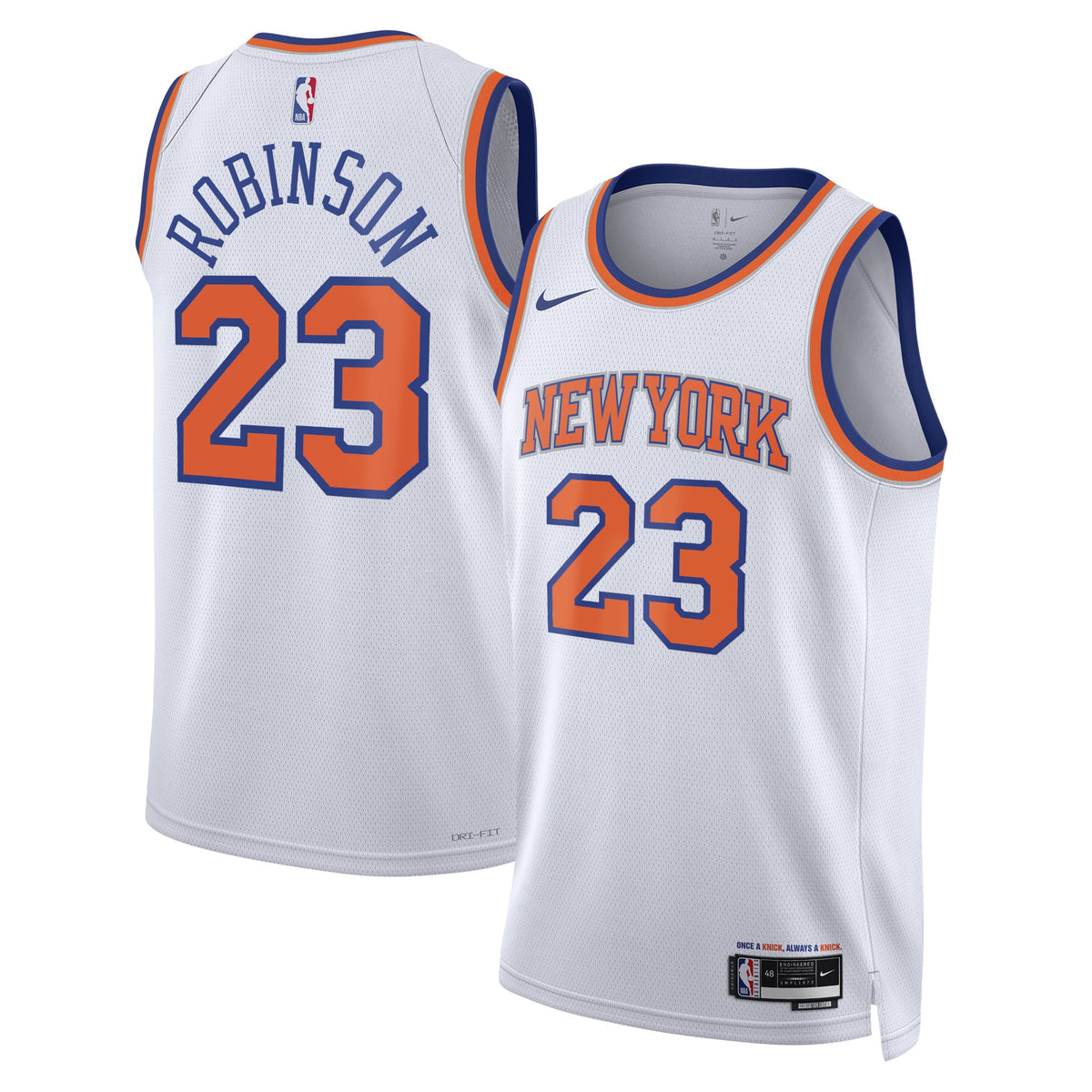 New York Knicks NBA Nike Association Edition Swingman Jersey - White - Mitchell Robinson - Unisex