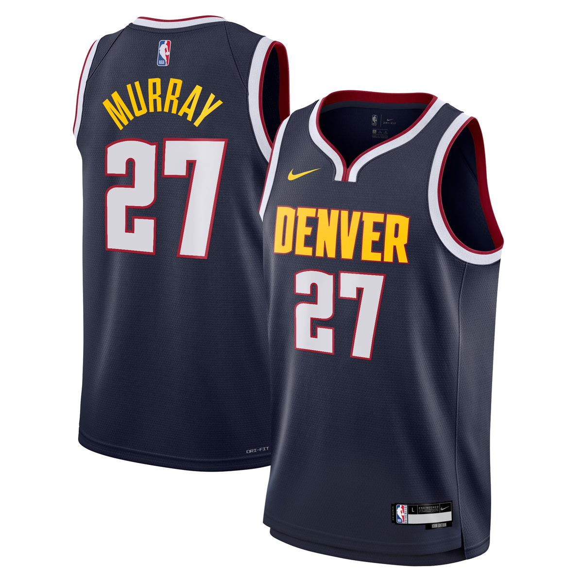 Denver Nuggets NBA Nike Icon Swingman Jersey - Navy - Jamal Murray - Youth
