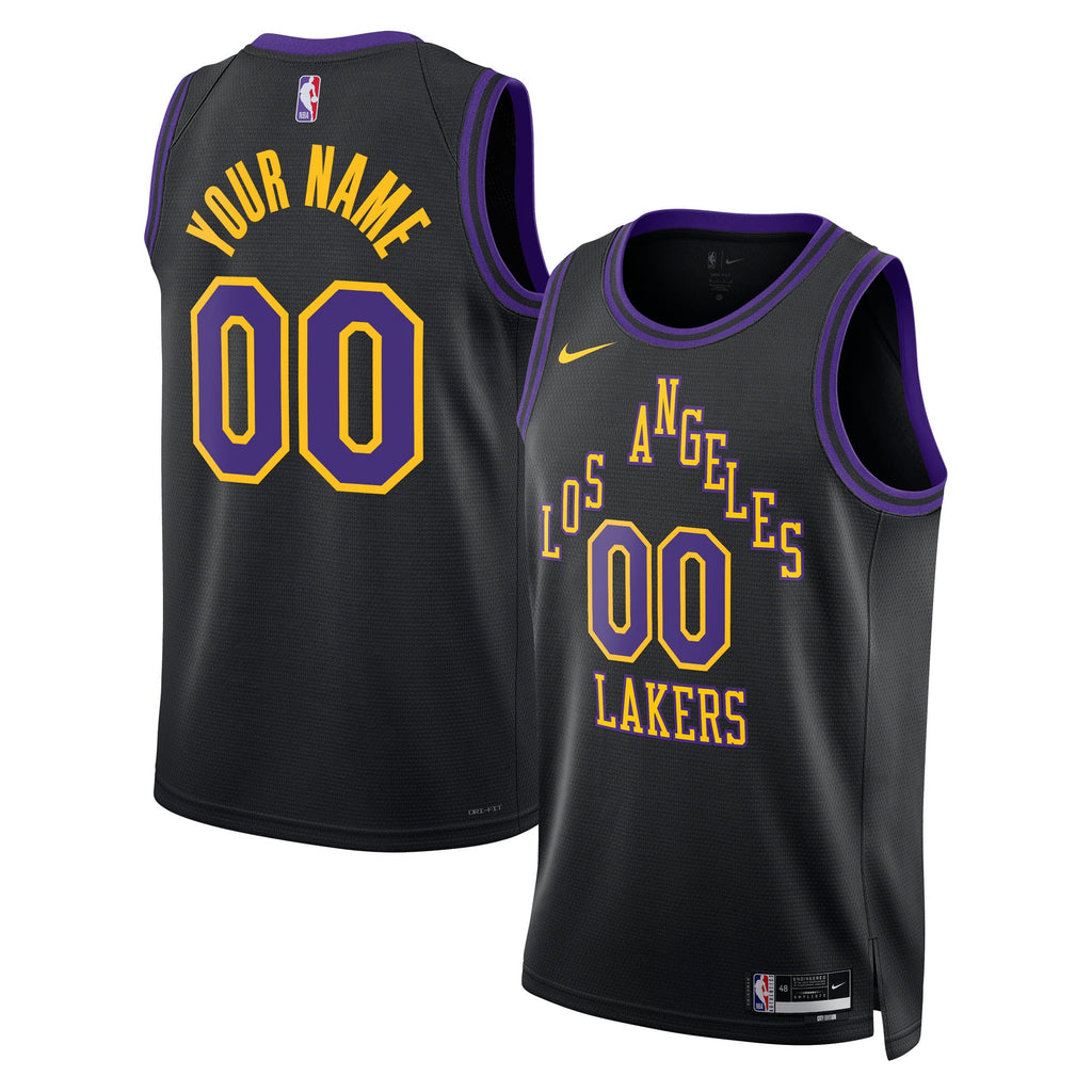 Los Angeles Lakers NBA Nike 2025/26 City Edition Swingman Jersey - Custom - Unisex
