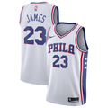 Philadelphia 76ers NBA Nike Association Edition Swingman Jersey - White - LeBron James - Youth