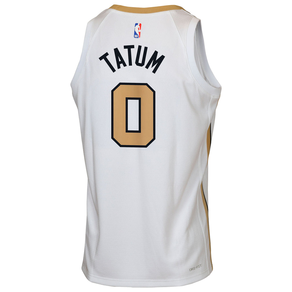 Boston Celtics NBA Nike 2025/26 City Edition Swingman Jersey - White - Jayson Tatum - Youth
