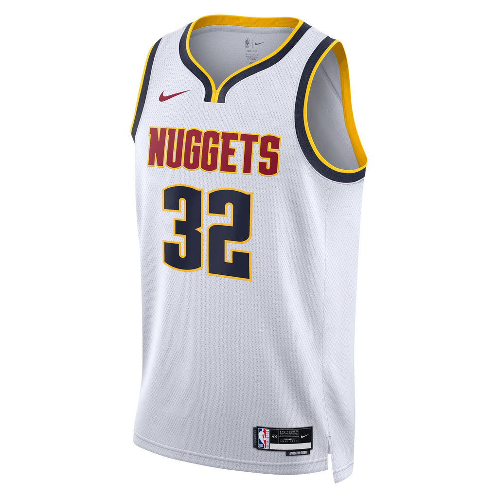 Denver Nuggets NBA Nike Association Edition Swingman Jersey - White - Aaron Gordon - Unisex