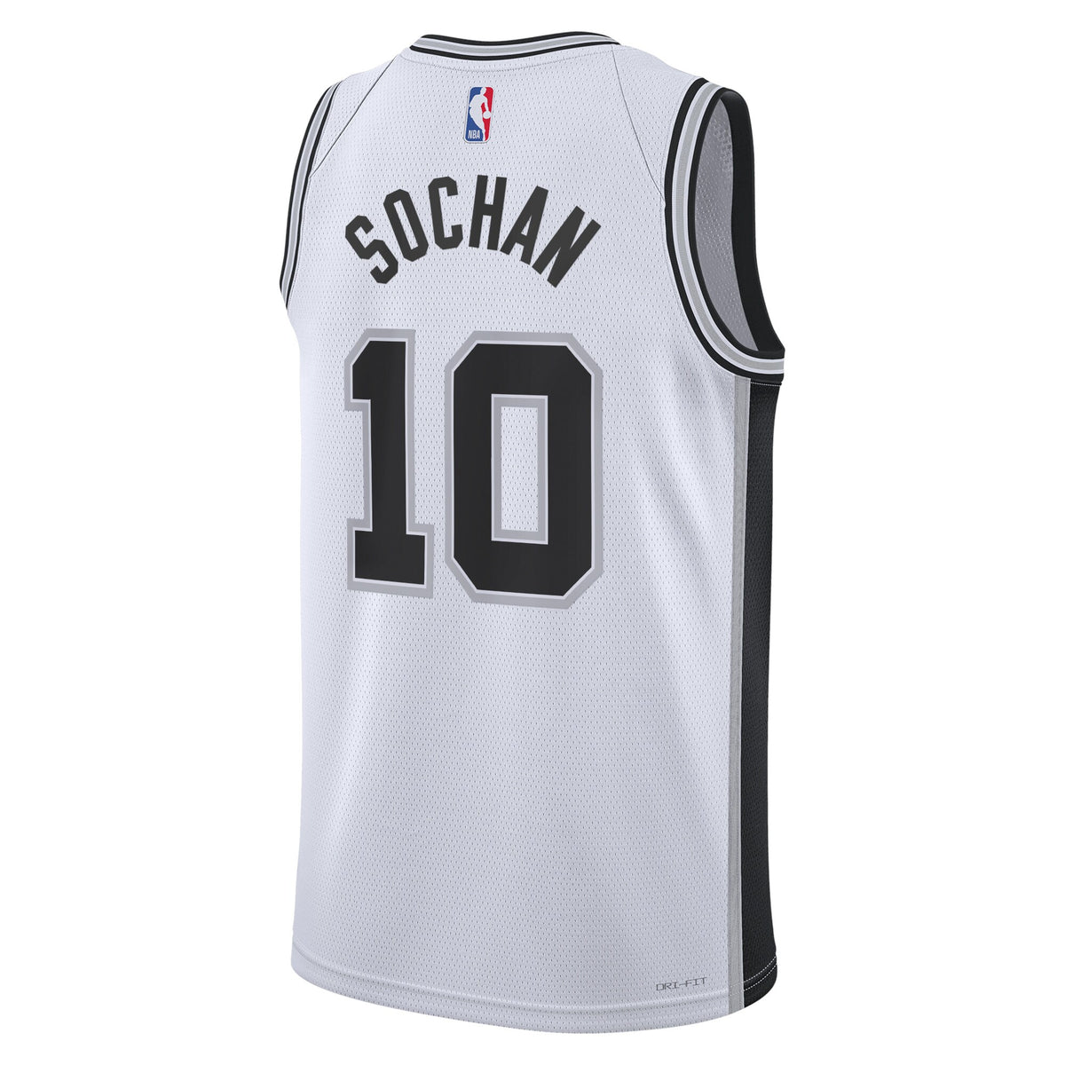 San Antonio Spurs NBA Nike Association Edition Swingman Jersey - White - Jeremy Sochan - Unisex
