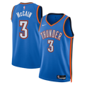 Oklahoma City Thunder NBA Nike Icon Edition Swingman Jersey - Blue - Jared McCain - Unisex