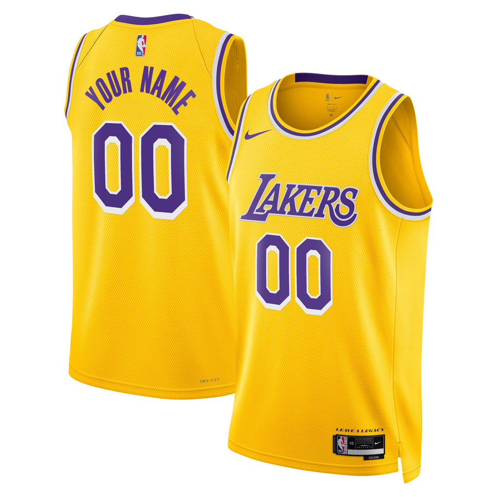 Los Angeles Lakers NBA Nike Icon Swingman Jersey - Custom - Youth