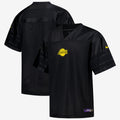Los Angeles Lakers NBA Nike Courtside Football Jersey - Black - Men's