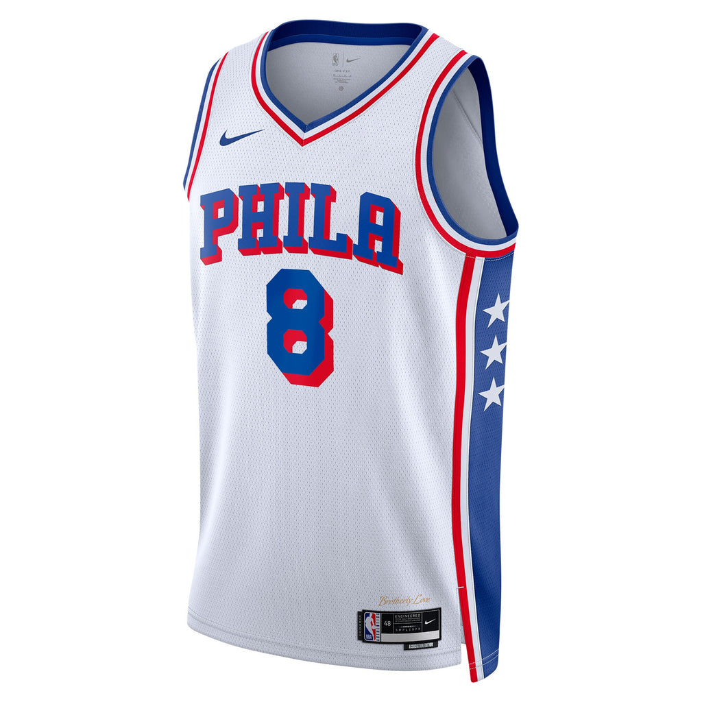 Philadelphia 76ers NBA Nike Association Edition Swingman Jersey - White - Paul George - Unisex