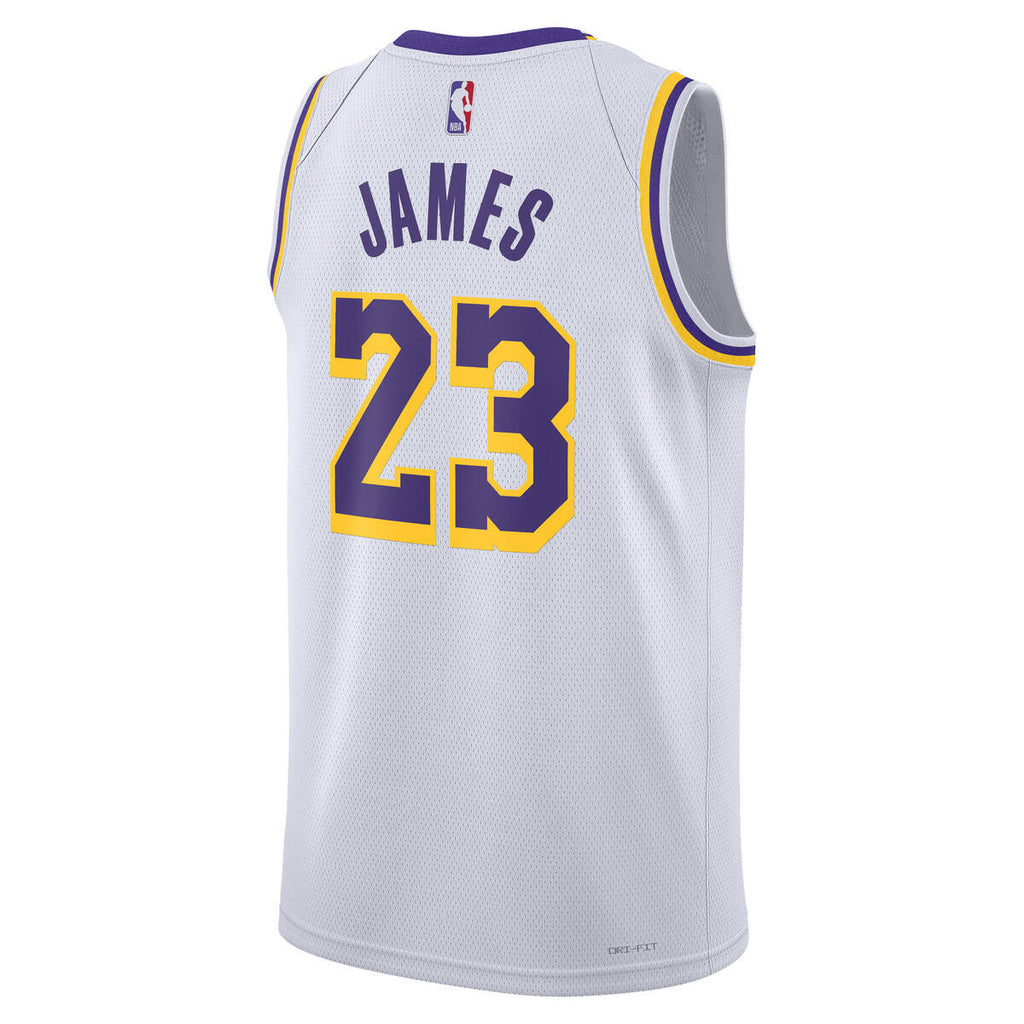 Los Angeles Lakers NBA Nike Association Swingman Jersey - LeBron James - Unisex