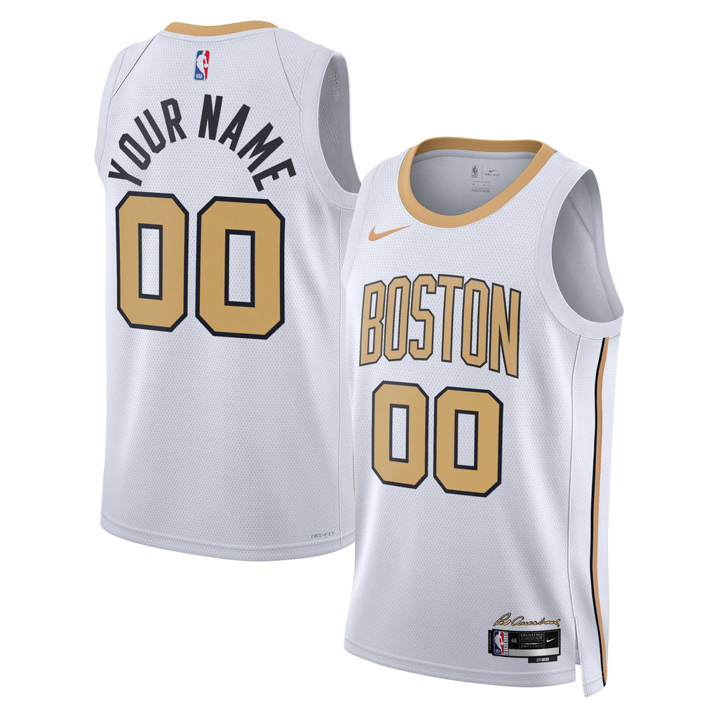 Boston Celtics NBA Nike 2025/26 City Edition Swingman Jersey - Custom - Unisex