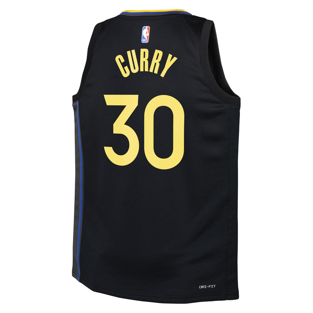 Golden State Warriors NBA Jordan Brand Statement Edition Swingman Jersey - Black - Stephen Curry - Youth