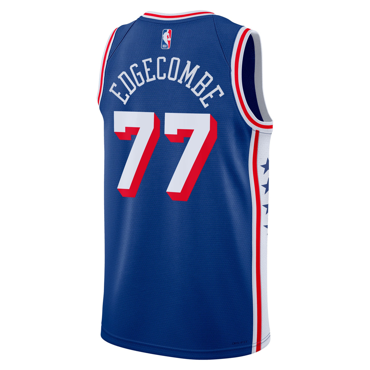 Philadelphia 76ers NBA Nike Icon Edition Swingman Jersey - Royal - VJ Edgecombe - Unisex