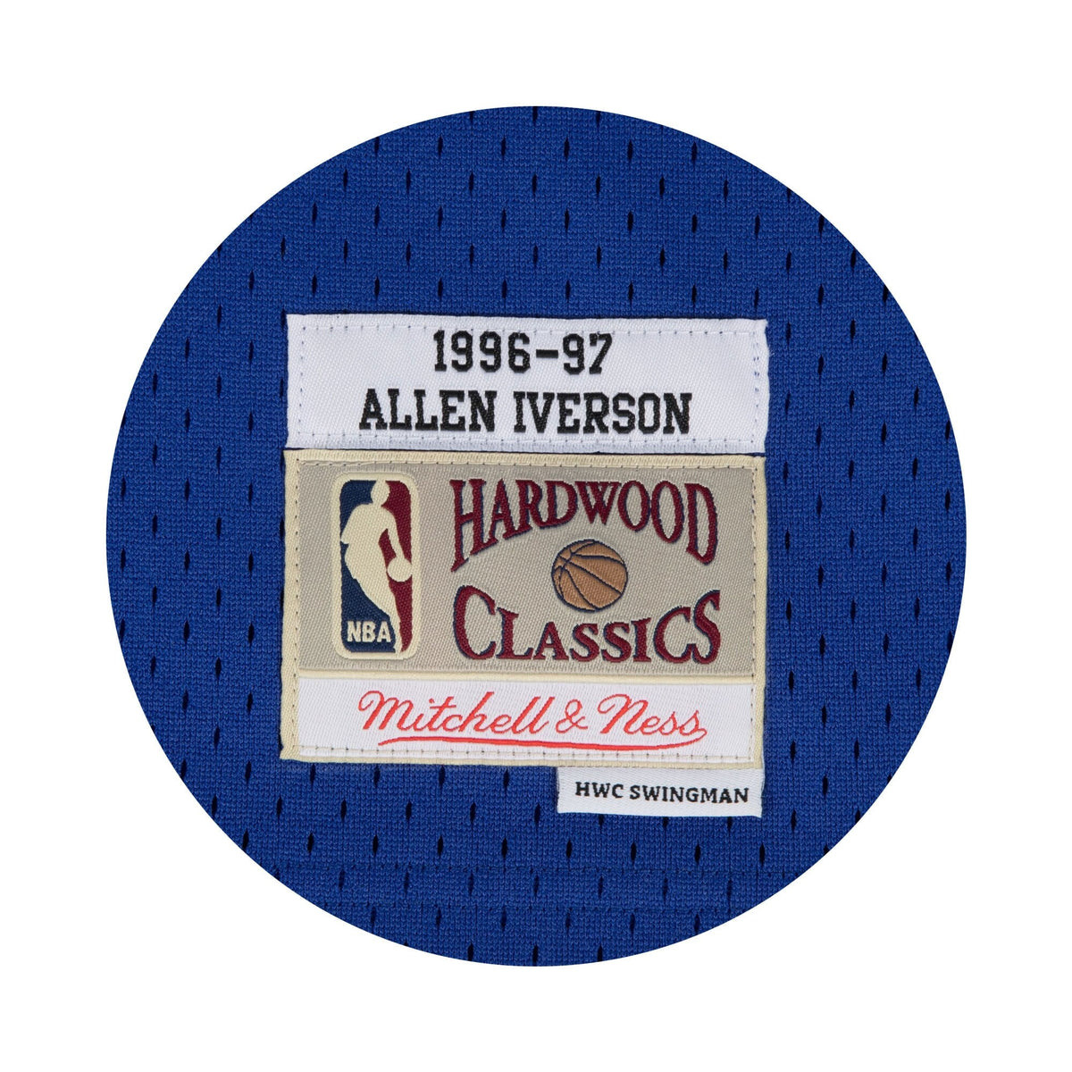 Philadelphia 76ers NBA Allen Iverson 1997 Hardwood Classics Alternate Swingman Jersey by Mitchell & Ness - Blue - Men's