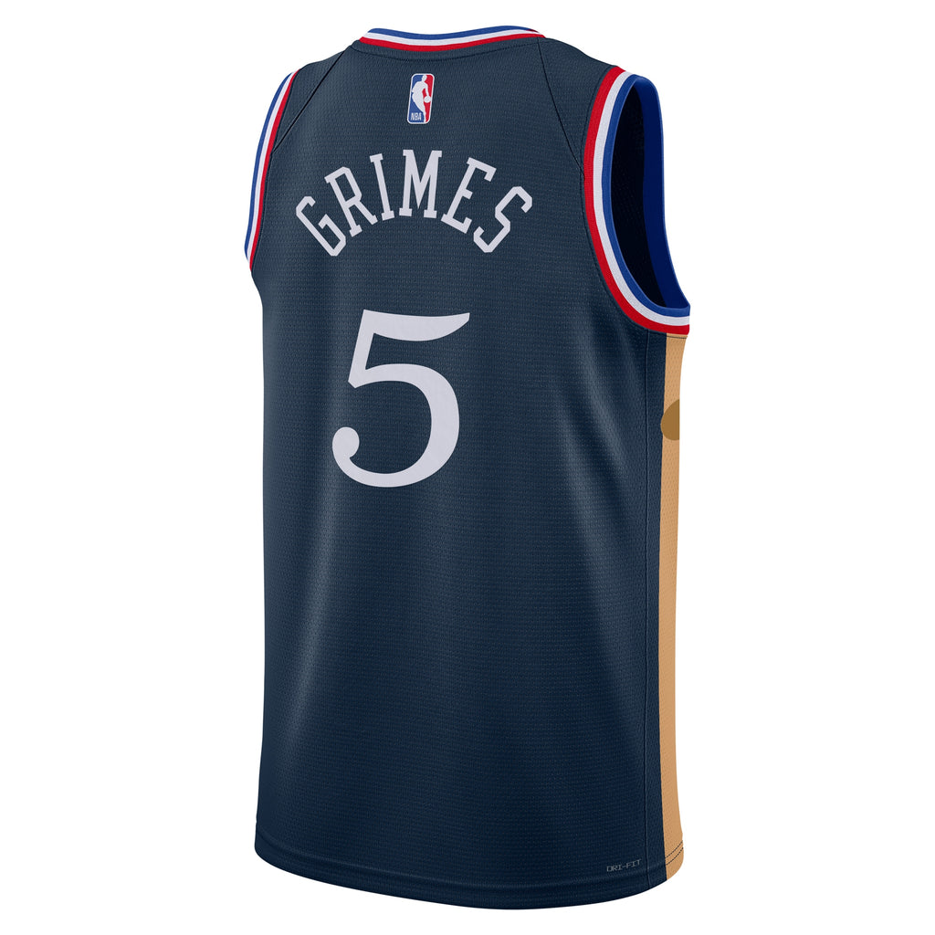 Philadelphia 76ers NBA Nike 2025/26 City Edition Swingman Jersey - Navy - Quentin Grimes - Unisex