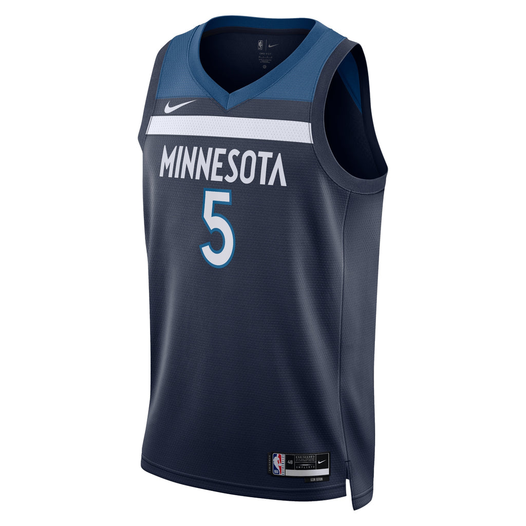 Minnesota Timberwolves NBA Nike Icon Edition Swingman Jersey - Navy - Anthony Edwards - Unisex