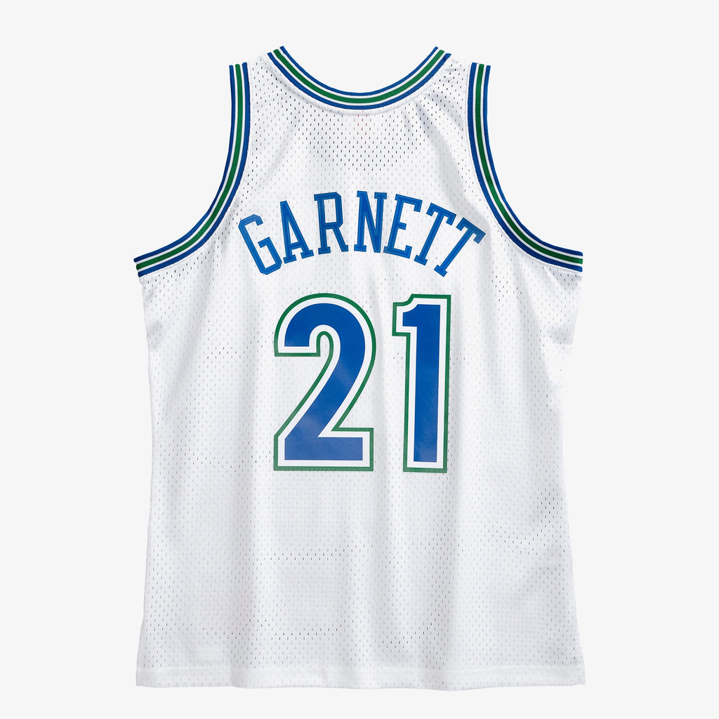 Minnesota Timberwolves NBA Mitchell & Ness Kevin Garnett 1995 Swingman Authentic Jersey - White