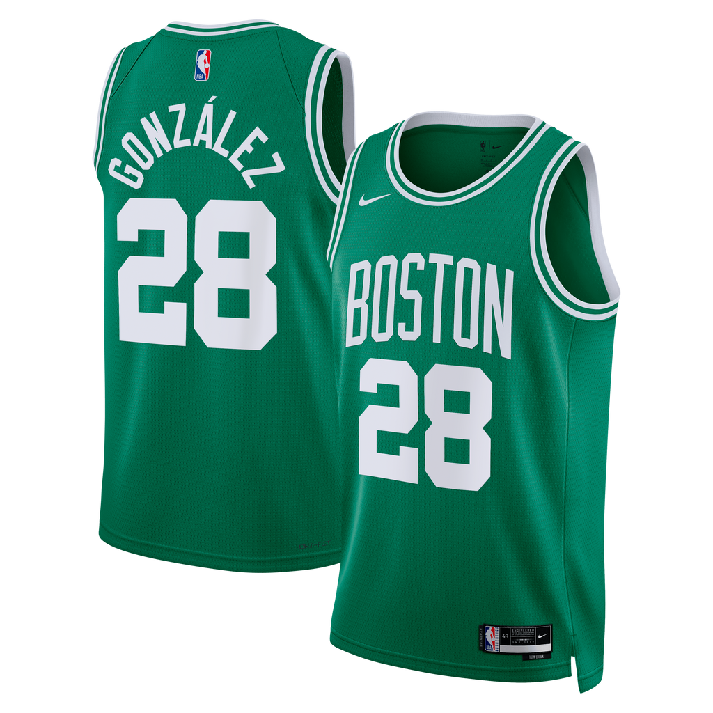 Boston Celtics NBA Nike Icon Edition Swingman Jersey - Kelly Green - Hugo González - Unisex