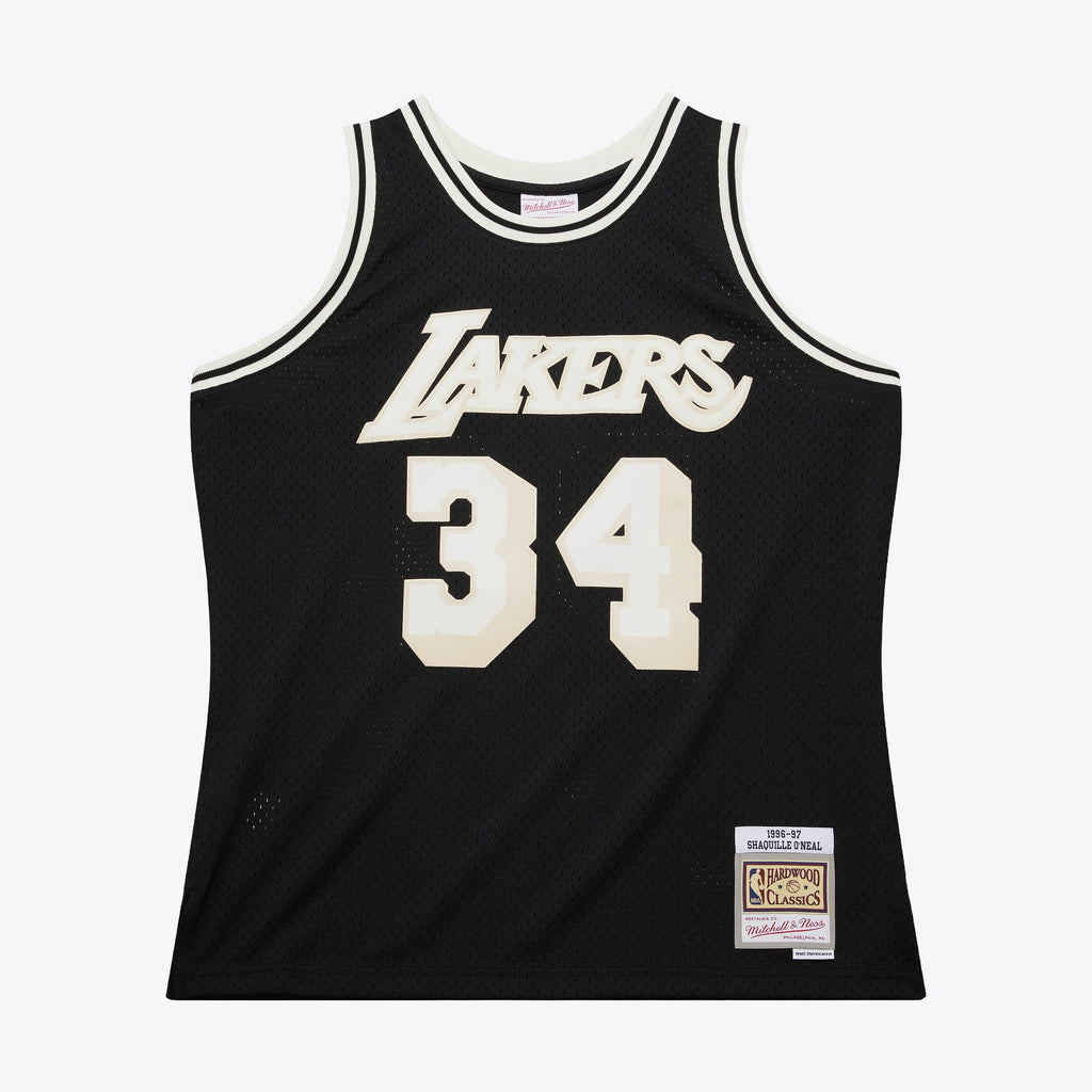 Los Angeles Lakers NBA Mitchell & Ness Off Court Swingman Jersey Shaquille O'Neal 1996