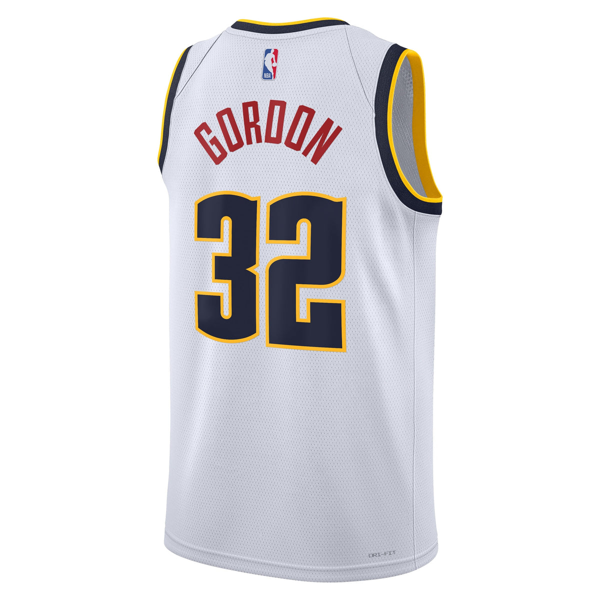 Denver Nuggets NBA Nike Association Edition Swingman Jersey - White - Aaron Gordon - Unisex