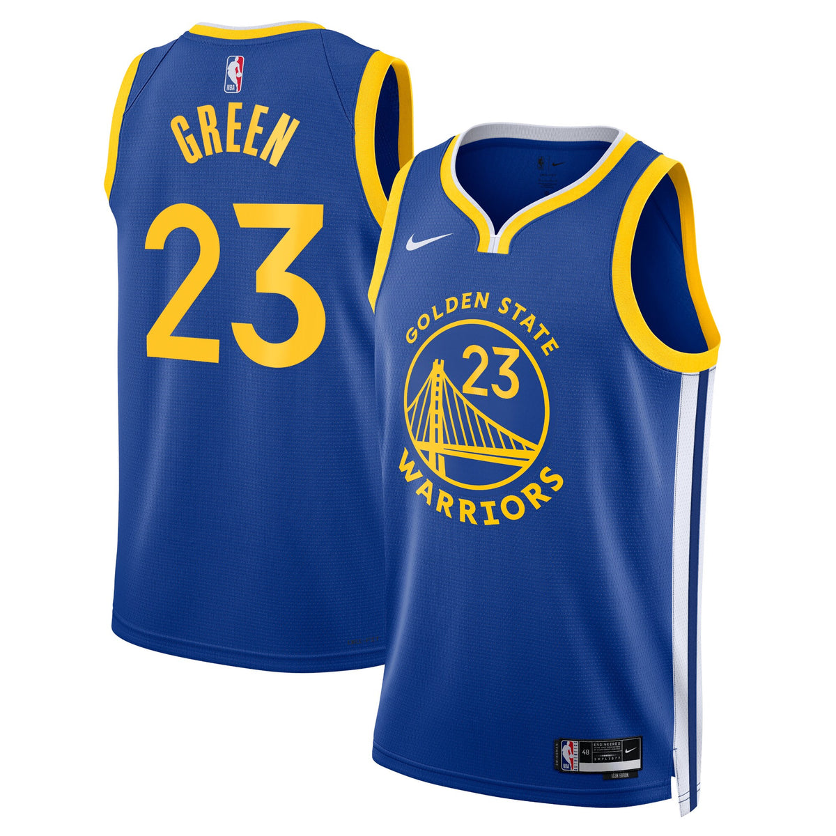 Golden State Warriors NBA Nike Icon Edition Swingman Jersey - Royal - Draymond Green - Unisex