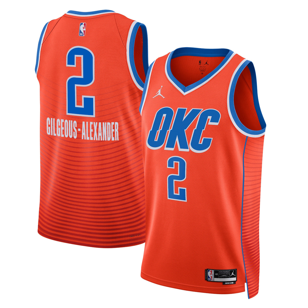 Oklahoma City Thunder NBA Jordan Statement Edition Swingman Jersey - Orange - Shai Gilgeous-Alexander - Unisex