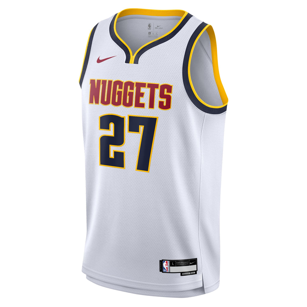 Denver Nuggets NBA Nike Association Swingman Jersey - White - Jamal Murray - Youth