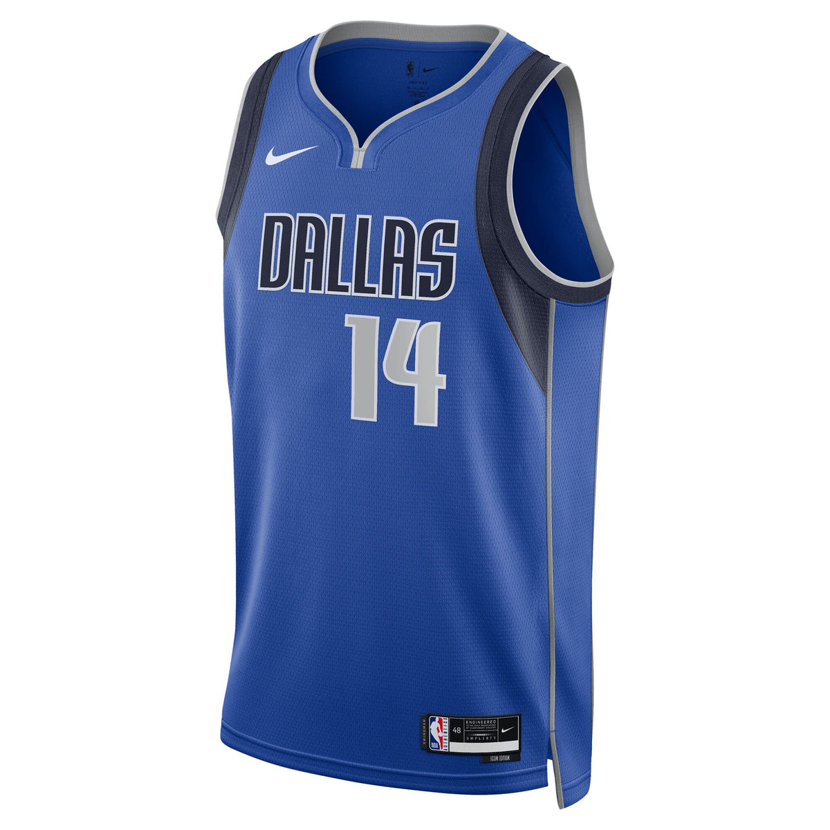 Dallas Mavericks NBA Nike Icon Swingman Jersey - Blue - Morez Johnson Jr. - Unisex